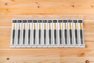 Tulip Grey ETIMO Crochet Hook with Cushion Grip